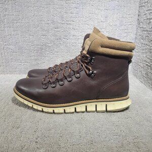 Cole Haan Zero Grand C36284 Mens Size US 11.5M Brown Leather Mid Hiking Boots